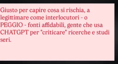 Commento di Leonardo Laviola sotto al carosello di Farci