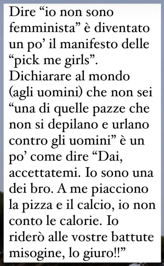 non sono femminista
